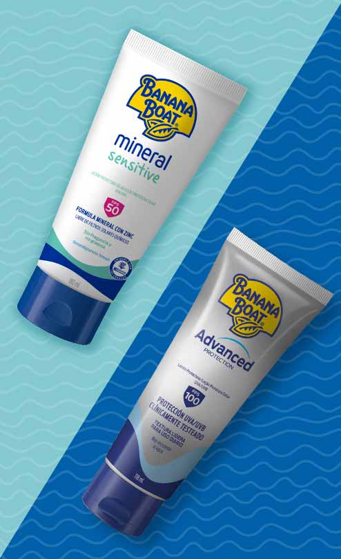 Con Banana Boat Mineral Sensitive y Advance Protection, cuídate del sol y aprovecha al máximo esas actividades que disfrutas en familia al aire libre.